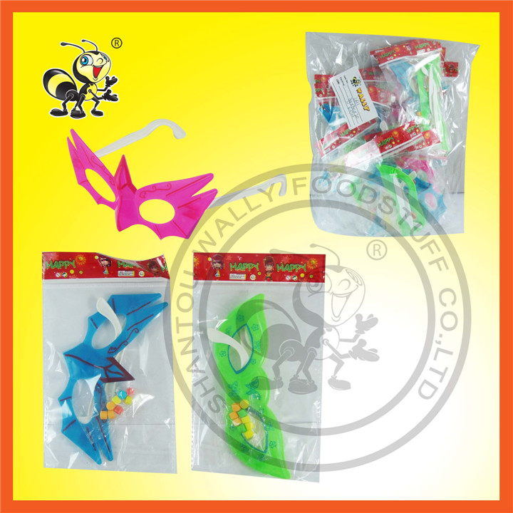 Multicolor Bat Glasses With Cany Toy Candy