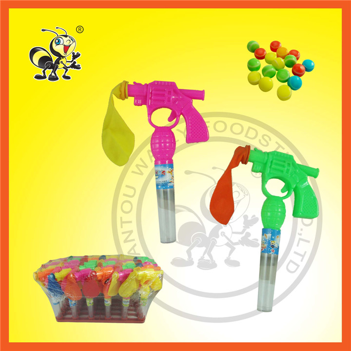 Balloon Gun Toy With Candy Toy Candy