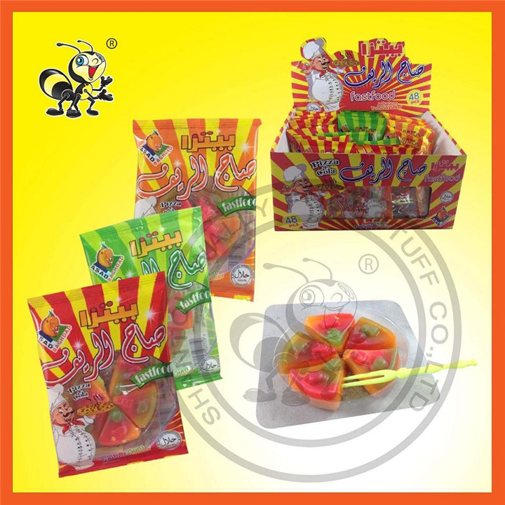 48 Pcs Fastfood Pizza Candy Soft Candy